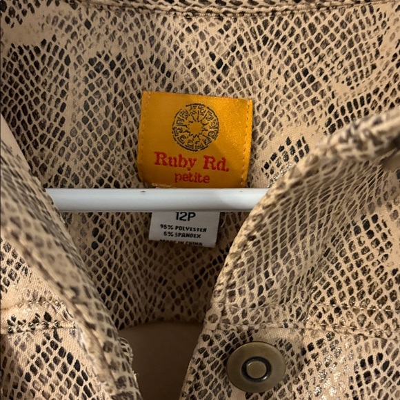 Snakeskin Cropped Jacket Y2K Style - Picture 6 of 7